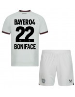 Bayer Leverkusen Victor Boniface #22 Vieraspaita Lasten 2023-24 Lyhythihainen (+ shortsit)